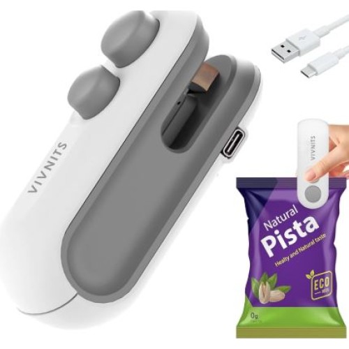 2 In 1 Mini Seal Machine USB Rechargeable