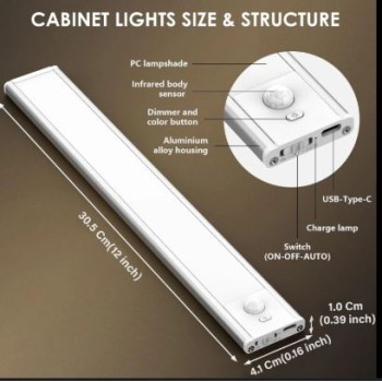 Intelligent Motion Sensor Under Cabinet Light