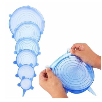 Silicone Stretch Lids Set of 6
