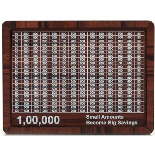 Wooden Money Box With Counting Target