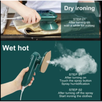 Mini Iron With Spray Portable