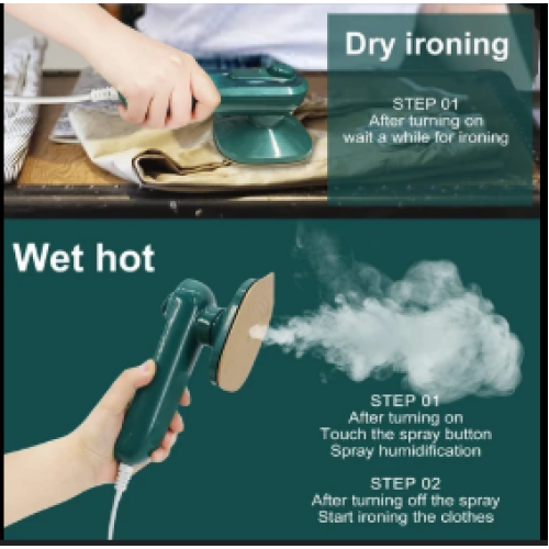 Mini Iron With Spray Portable