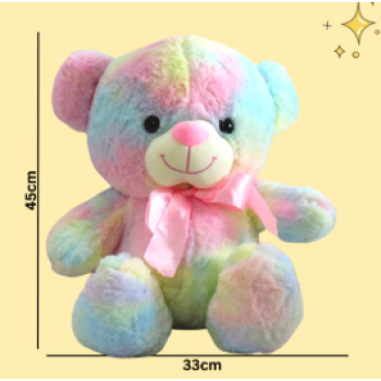 multi color teddy medium size