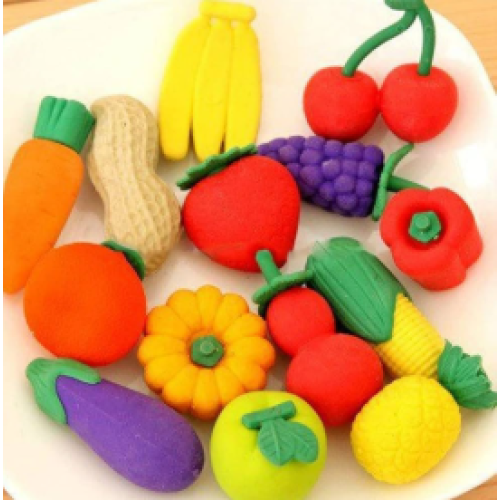 Vegetable set Eraser