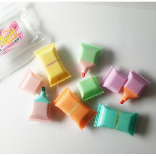 Candy shaped highlighter premium (pack of 6)