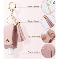 Squeeze bottle key ring