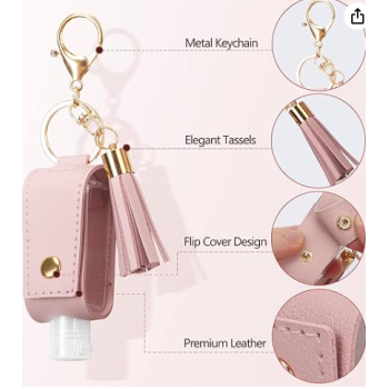 Squeeze bottle key ring