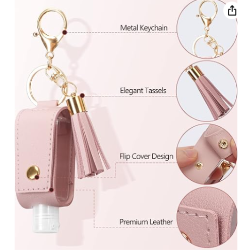 Squeeze bottle key ring